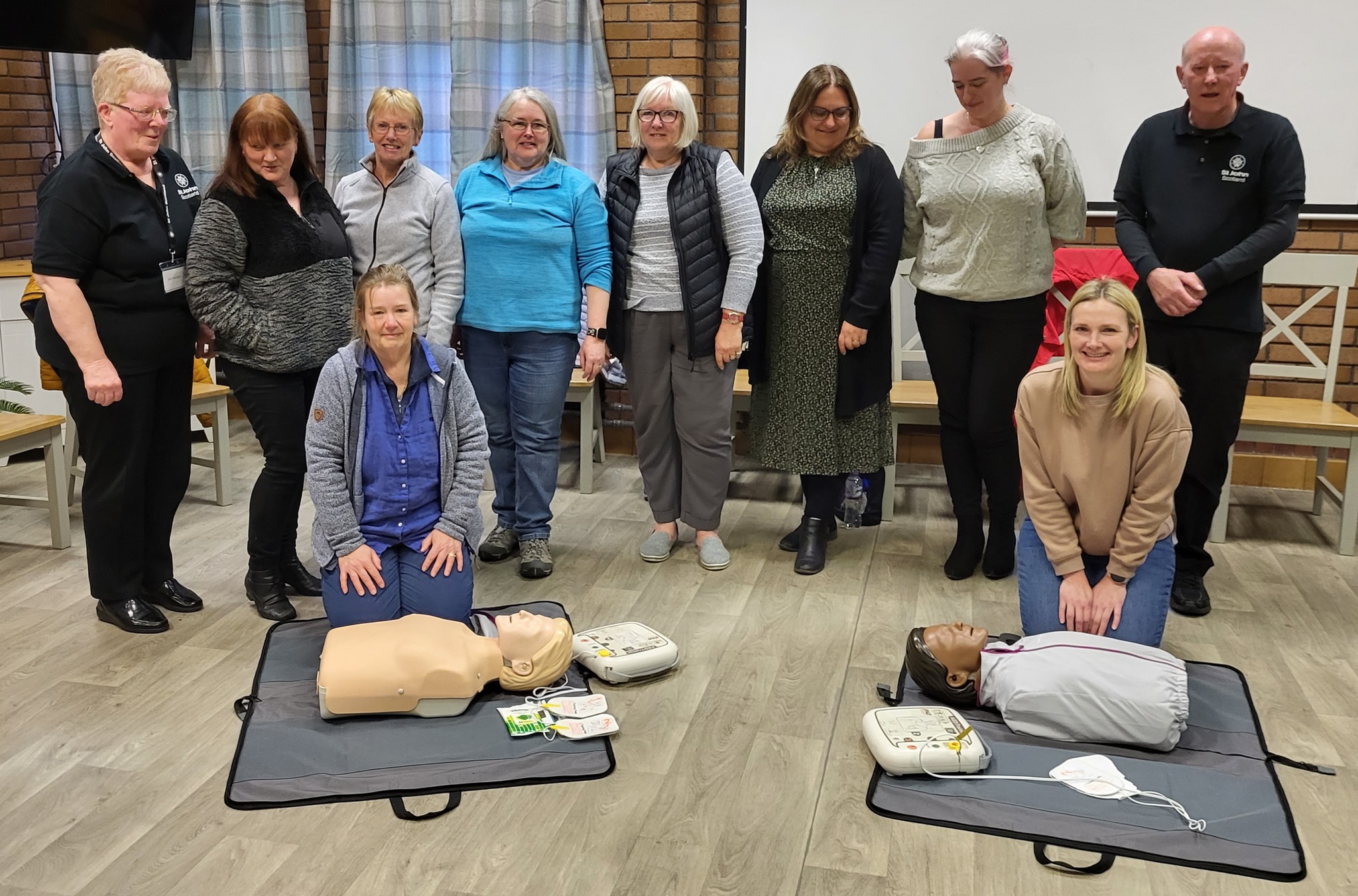 CPR and Defibrillator Training Event in Highlands St John Scotland